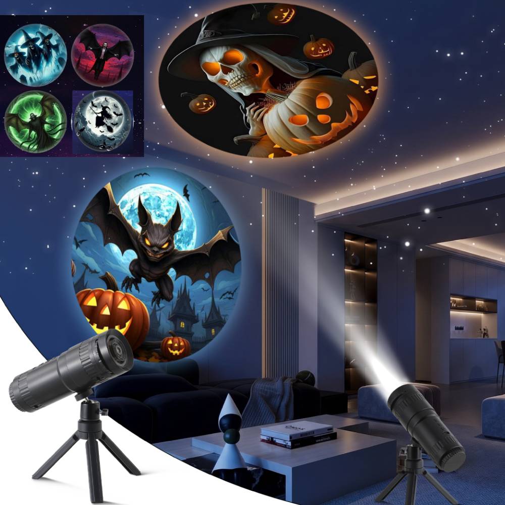 Projector Tripod Stand - Projector Light Halloween Ghost Skull Night