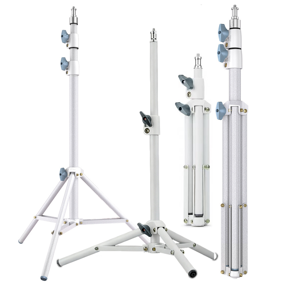 Projector Tripod Stand - Carbon Steel White Tripod Stand for