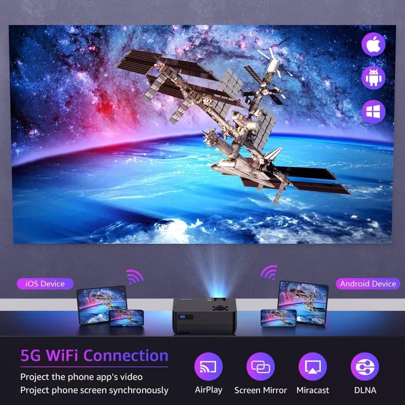 5G WiFi Bluetooth Native 1080P - огляд і ціна Video Home Cinema