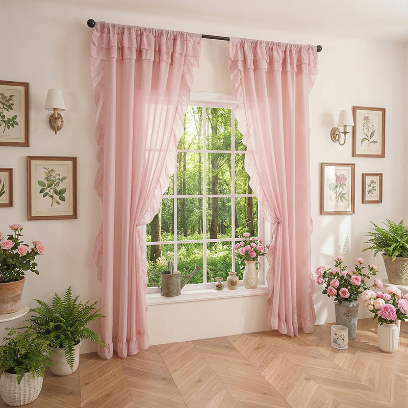Vintage Ruffle Mesh Sheer Curt - огляд і ціна Vintage Home Cinema