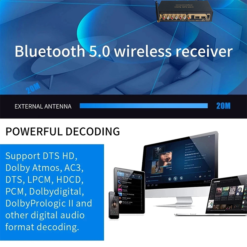 DTS AC3 5.1 Channel Audio Deco - огляд і ціна Surround Sound Decoder