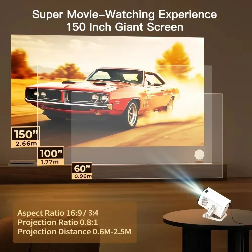 Mini Projector Wifi6 and BT5.4 - огляд і ціна Video Home Cinema