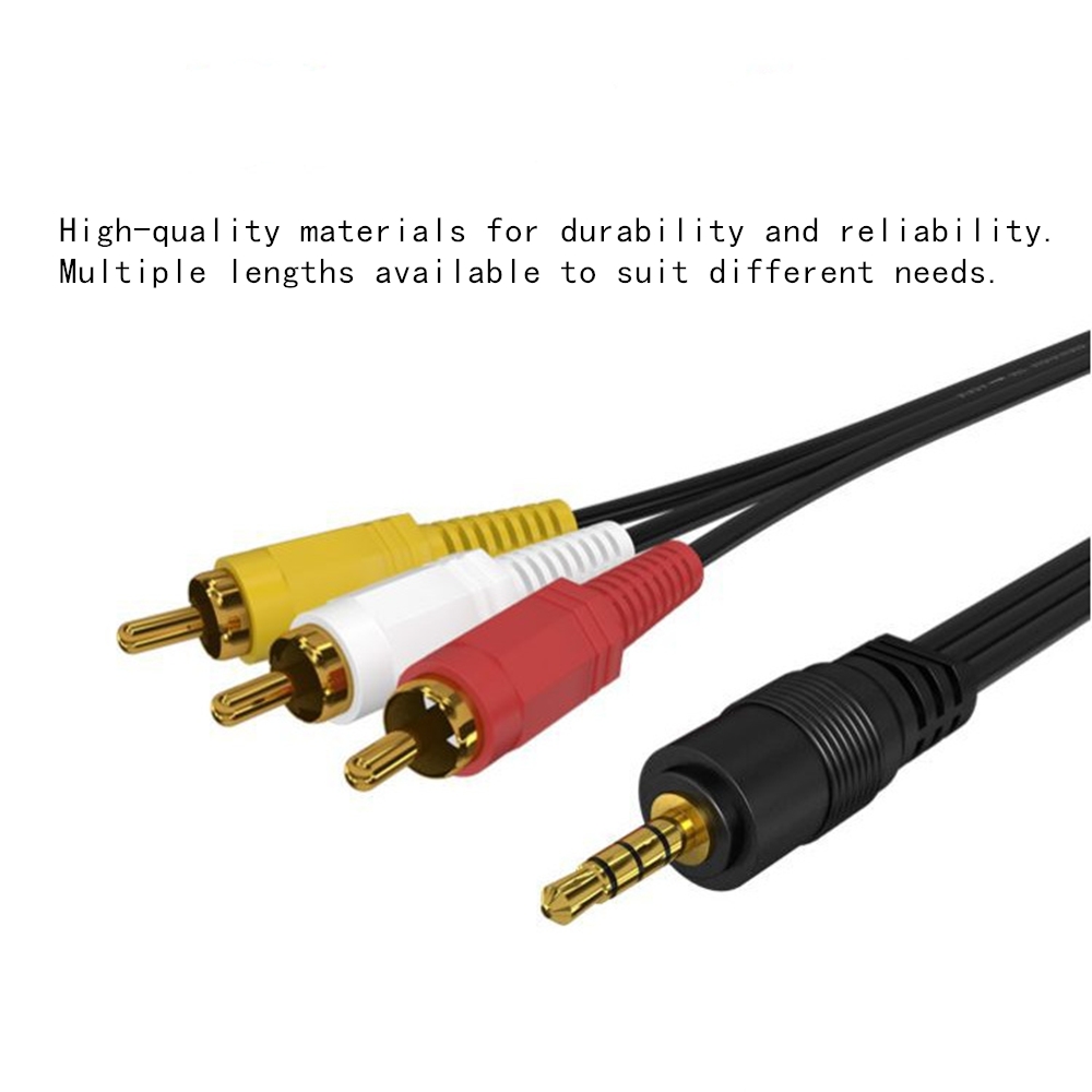 3.5mm to 3 RCA Audio Video Cab - огляд і ціна Video Home Cinema