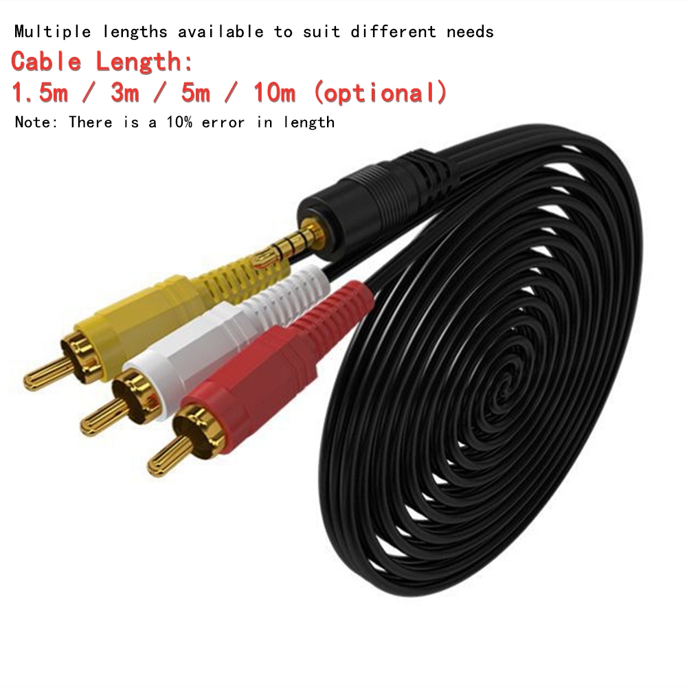 3.5mm to 3 RCA Audio Video Cab - огляд і ціна Video Home Cinema