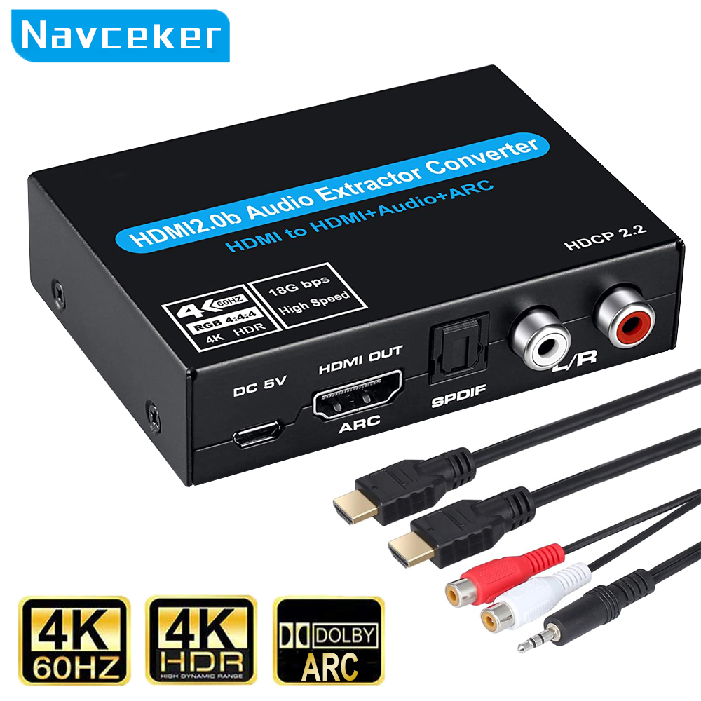 Navceker HDMI Audio Extractor  - огляд і ціна Surround Sound Decoder
