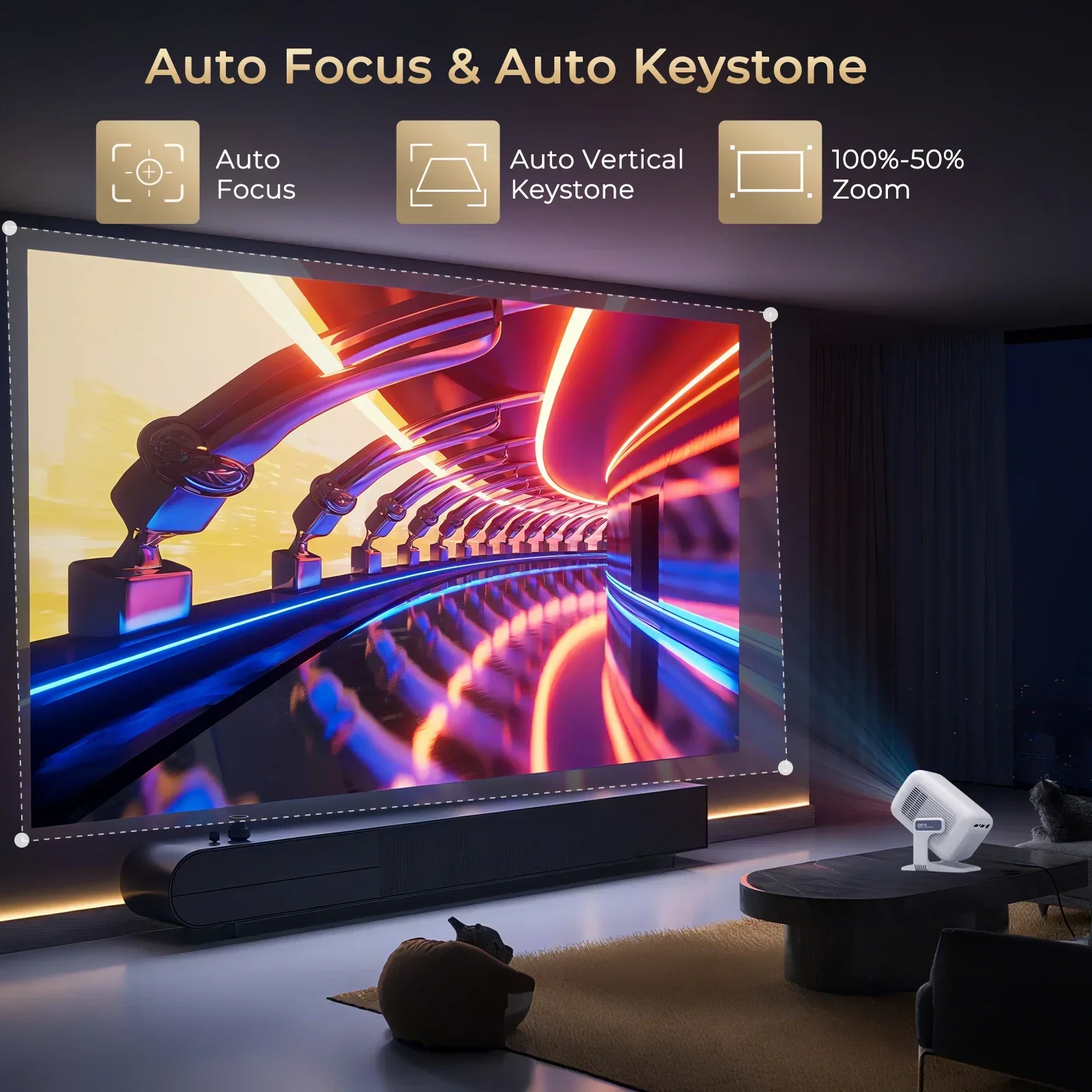LynCast 4K X3AQ Projector 500A - огляд і ціна Video Home Cinema